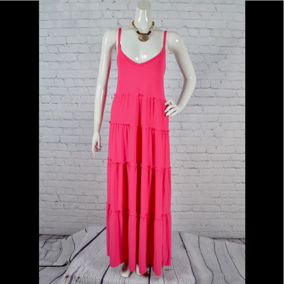 Brand New Plus Size Sleeveless Maxi Fuchsia Dress W/ Pockets Various - Picture 6 of 15